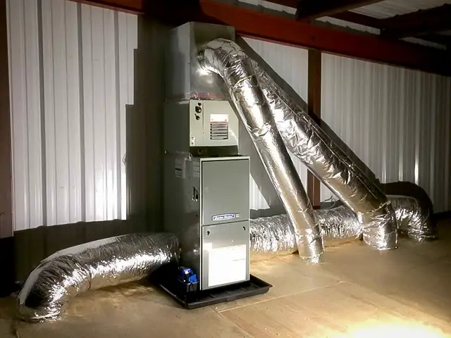 A carefully crafted install of an American Standard HVAC system